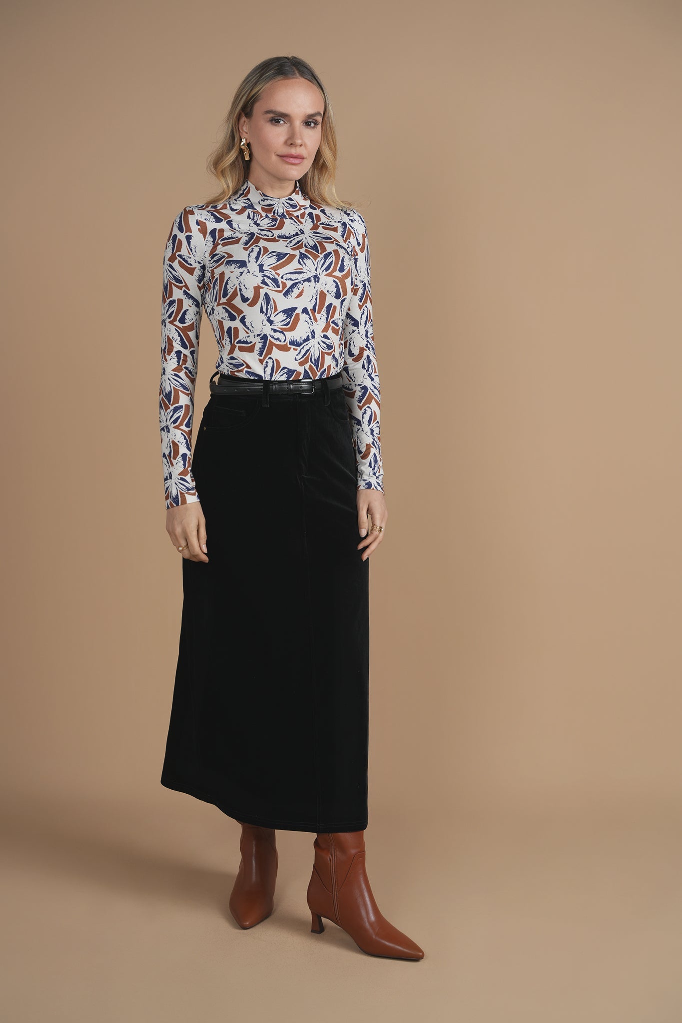 Bliss Velour Classic Skirt