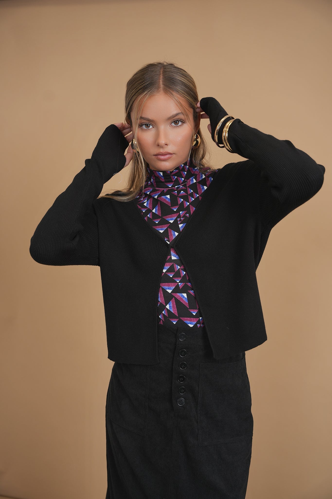 Bliss Knit Bolero Black