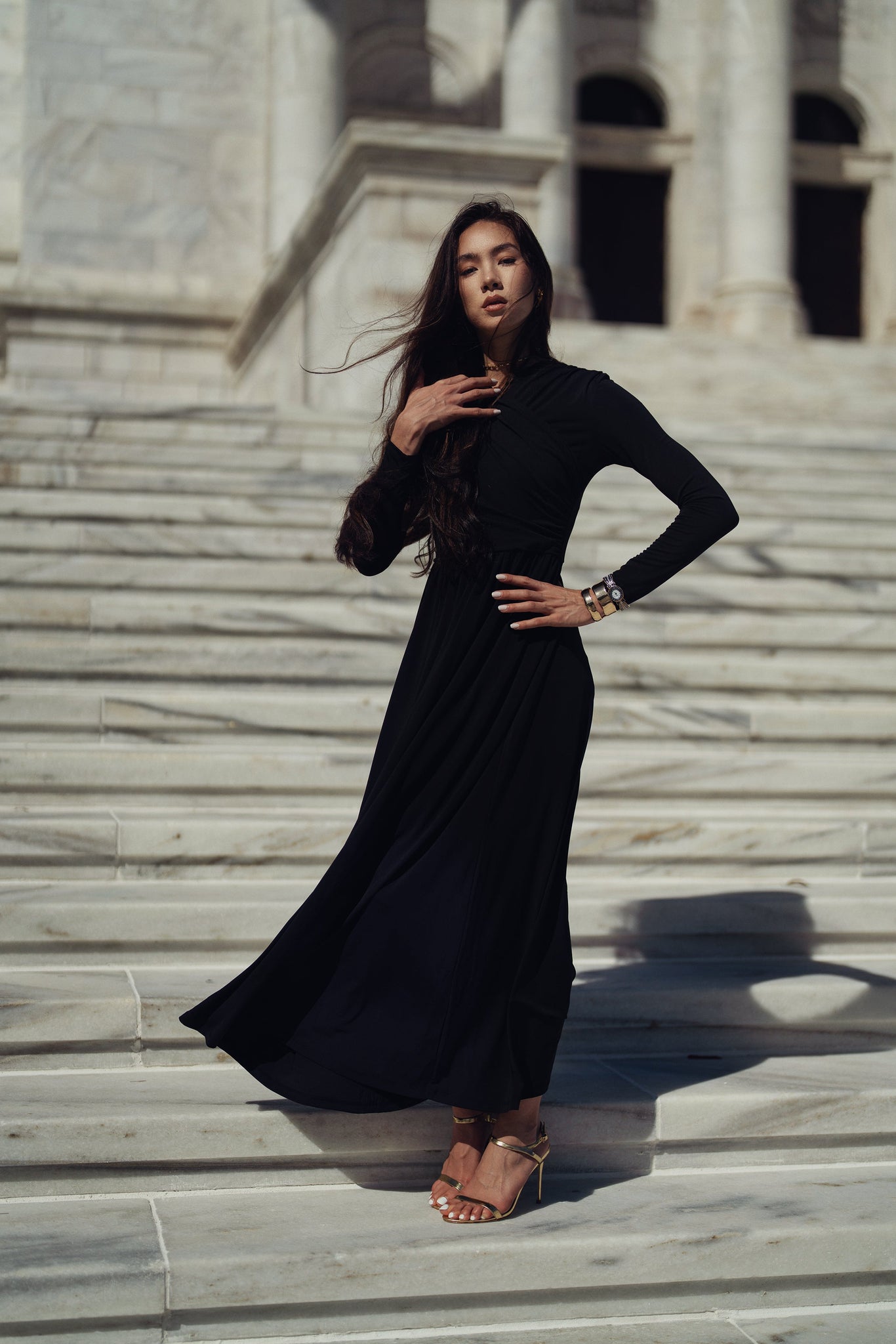 Bliss Crossover Overlay Maxi Dress Black Bliss Crossover Overlay Maxi Dress Black