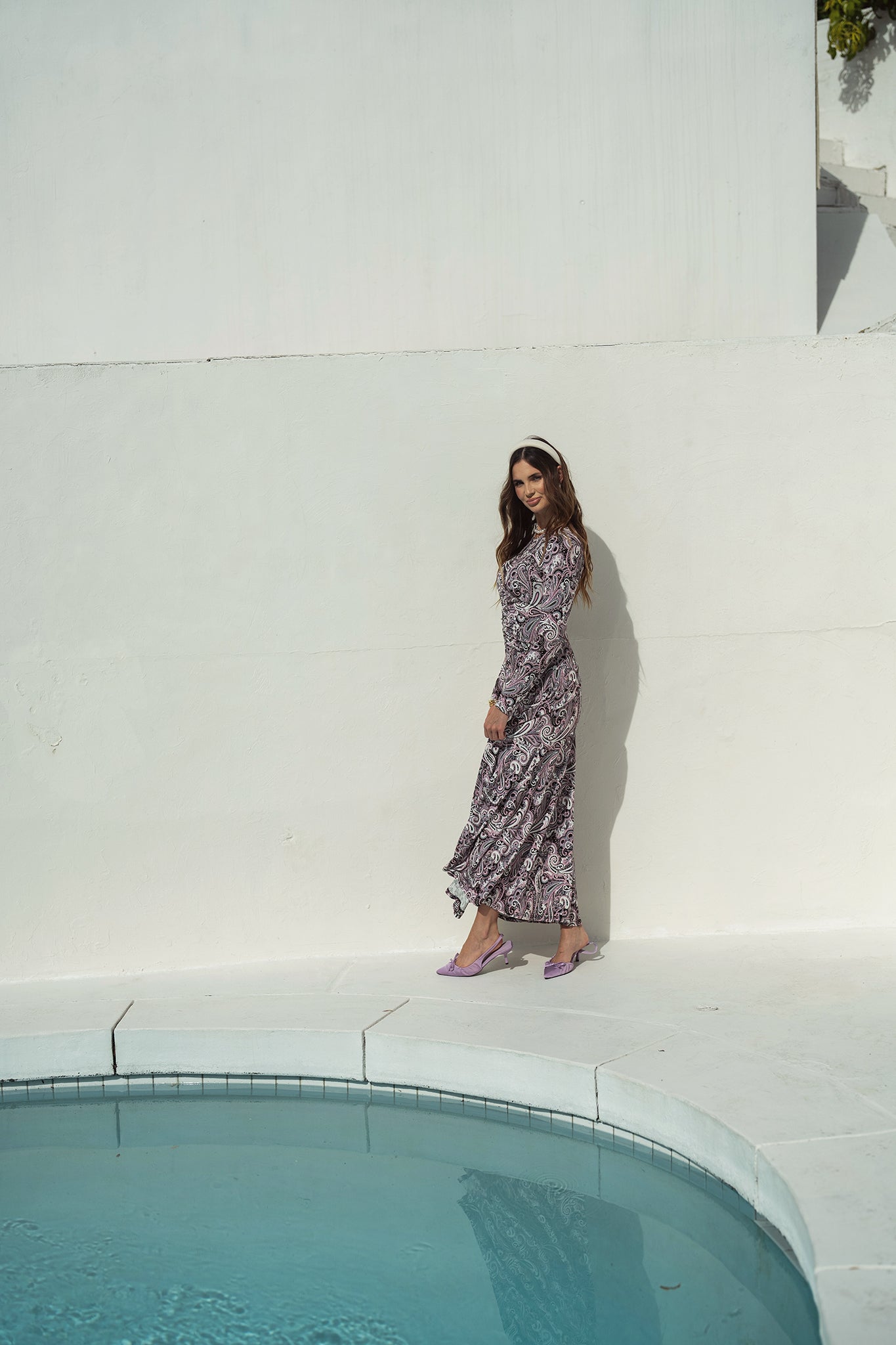 fraiche by j ruched jersey maxi dress Bliss Paisley Warm Weather Cotton Dress